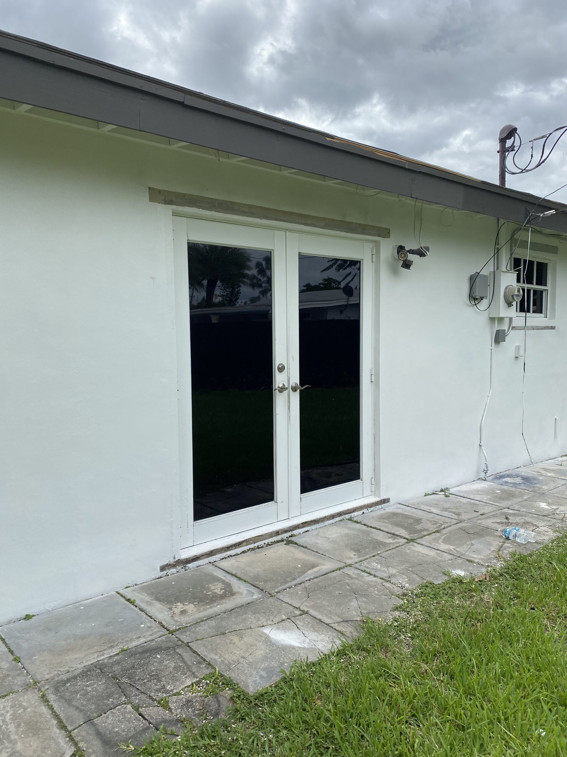 20% ceramic film on French doors