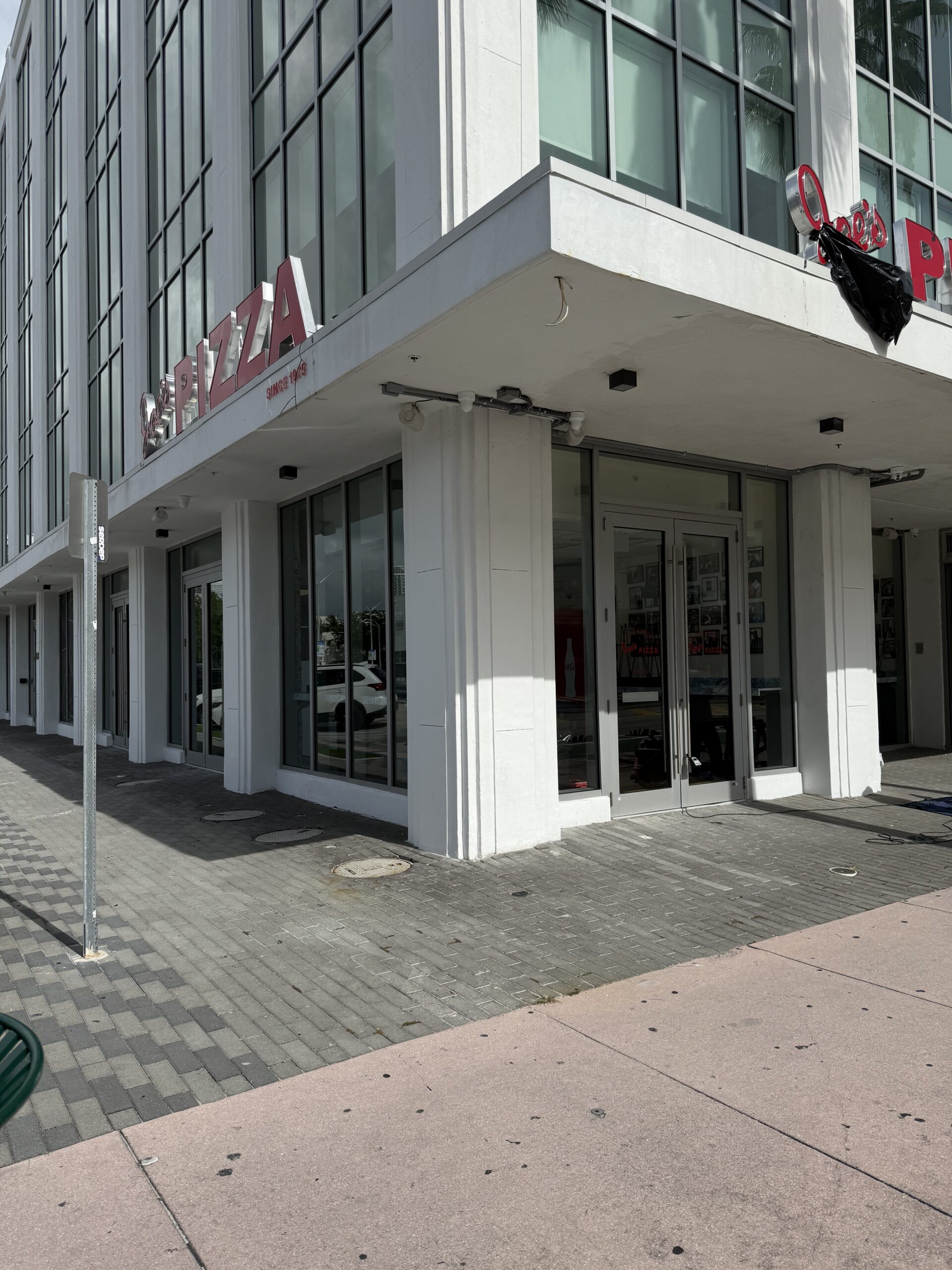 UV and heat-rejection window tint at a Miami Beach restaurant
