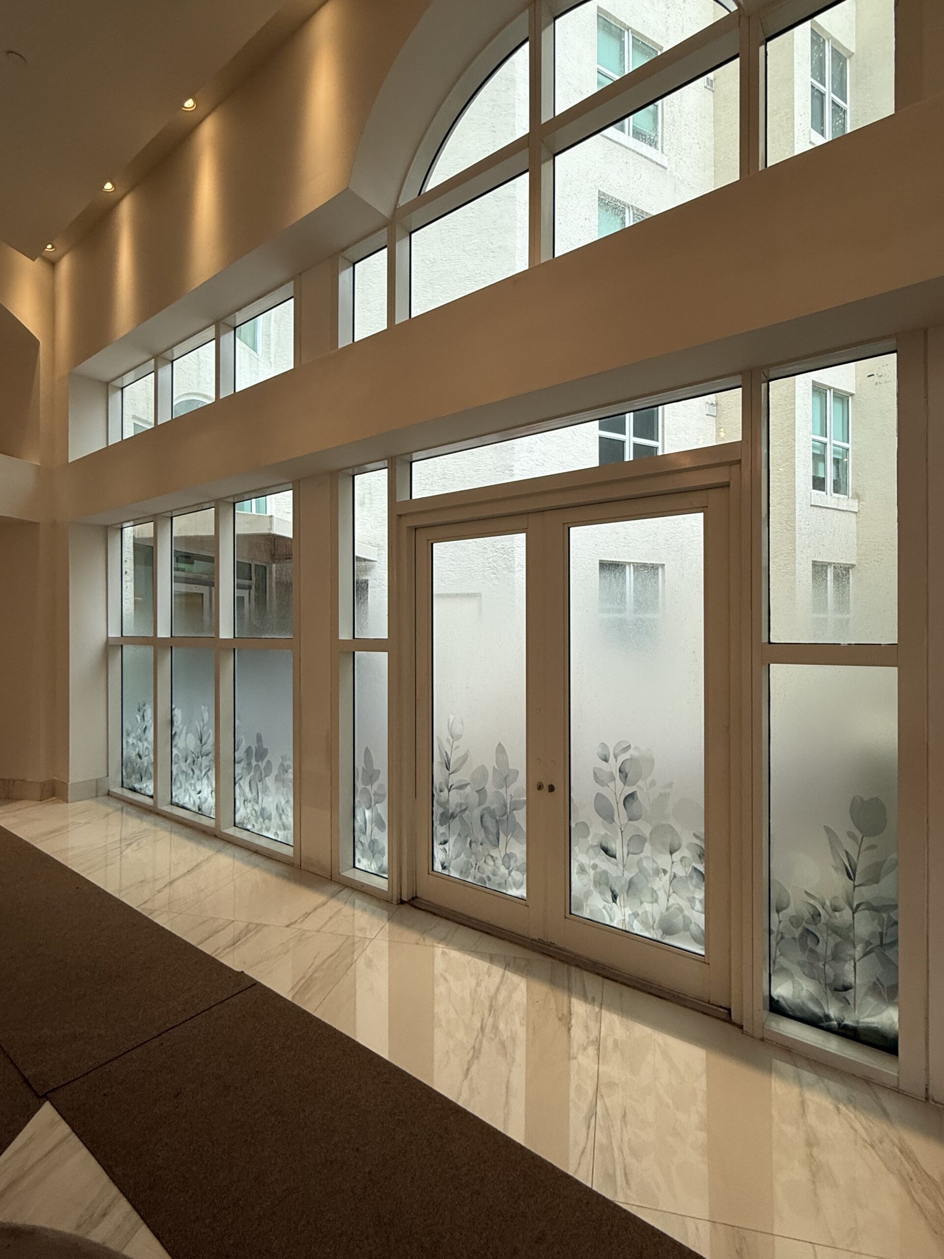 Commercial window film install in Miami